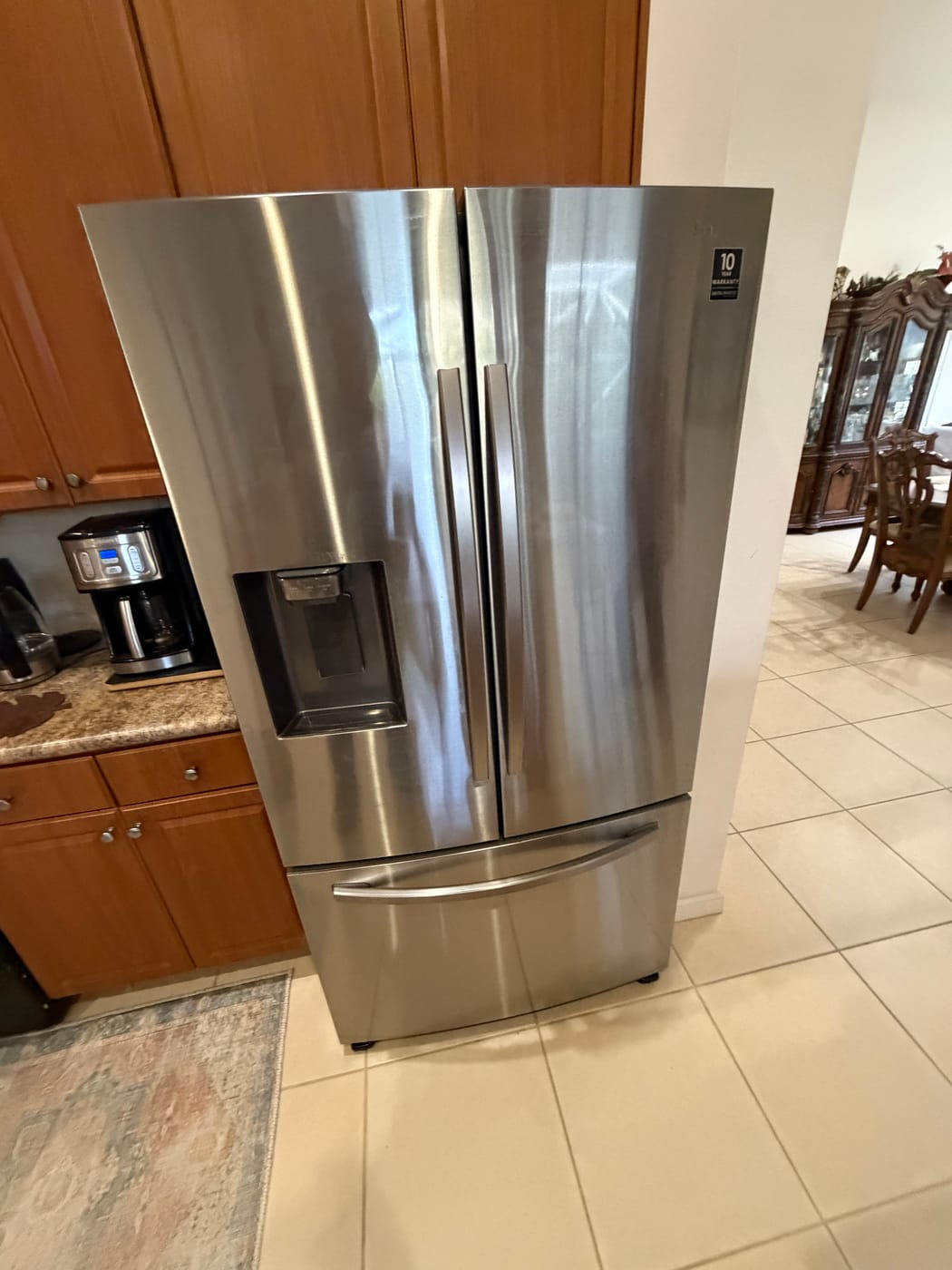 Samsung refrigerator repaired in a bright Miami-Dade home kitchen