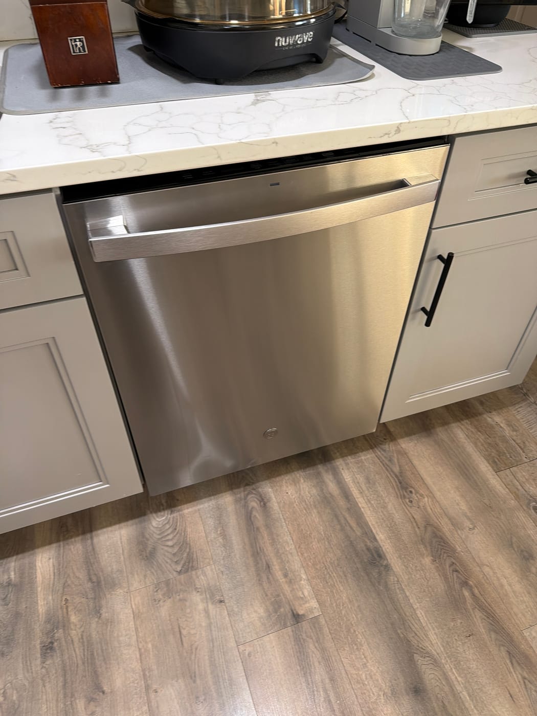 Stainless dishwasher serviced by Express Xpert in a Palm Beach County kitchen
