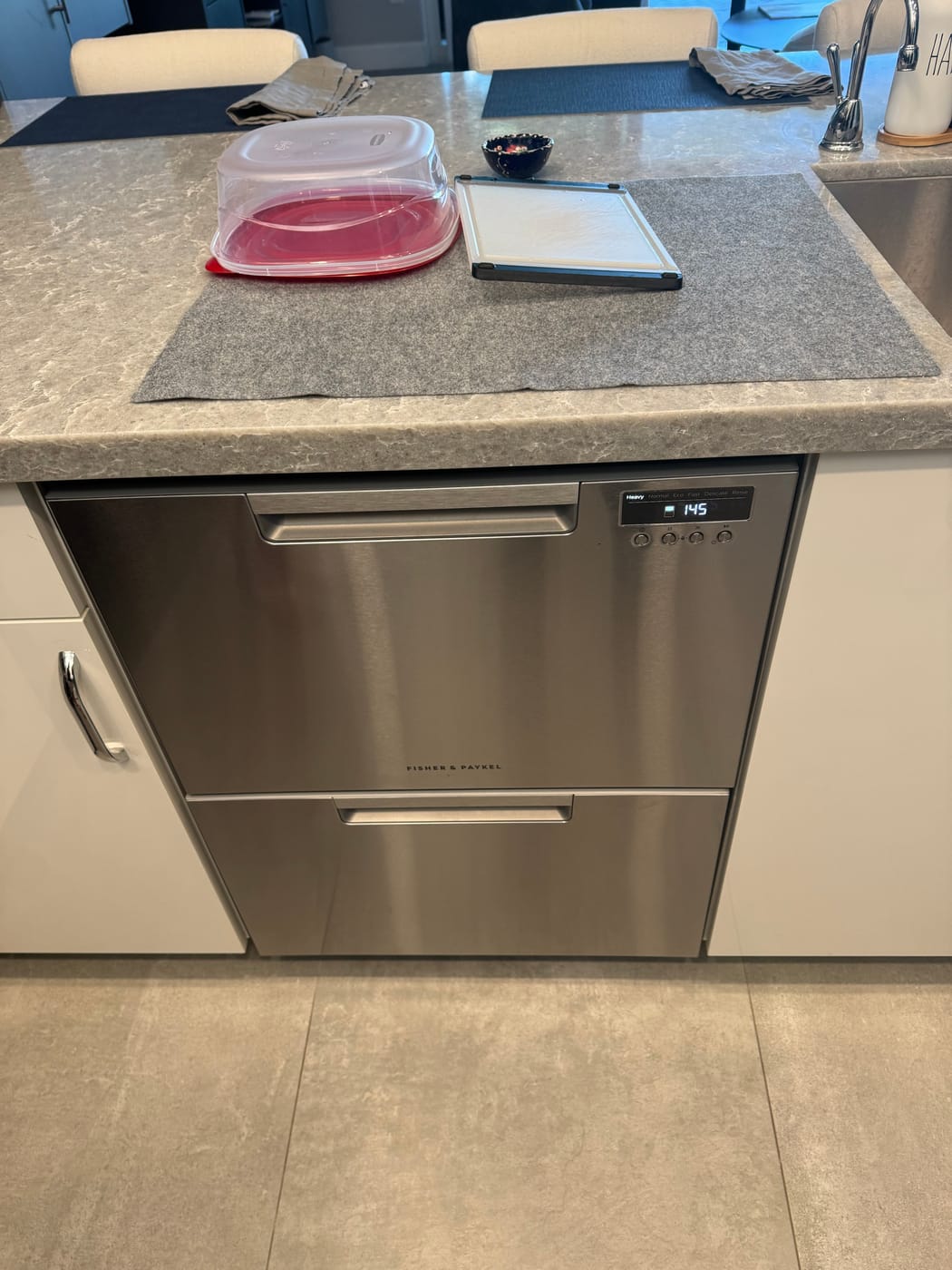 Fisher & Paykel double-drawer dishwasher repaired by Express Xpert in Palm Beach County