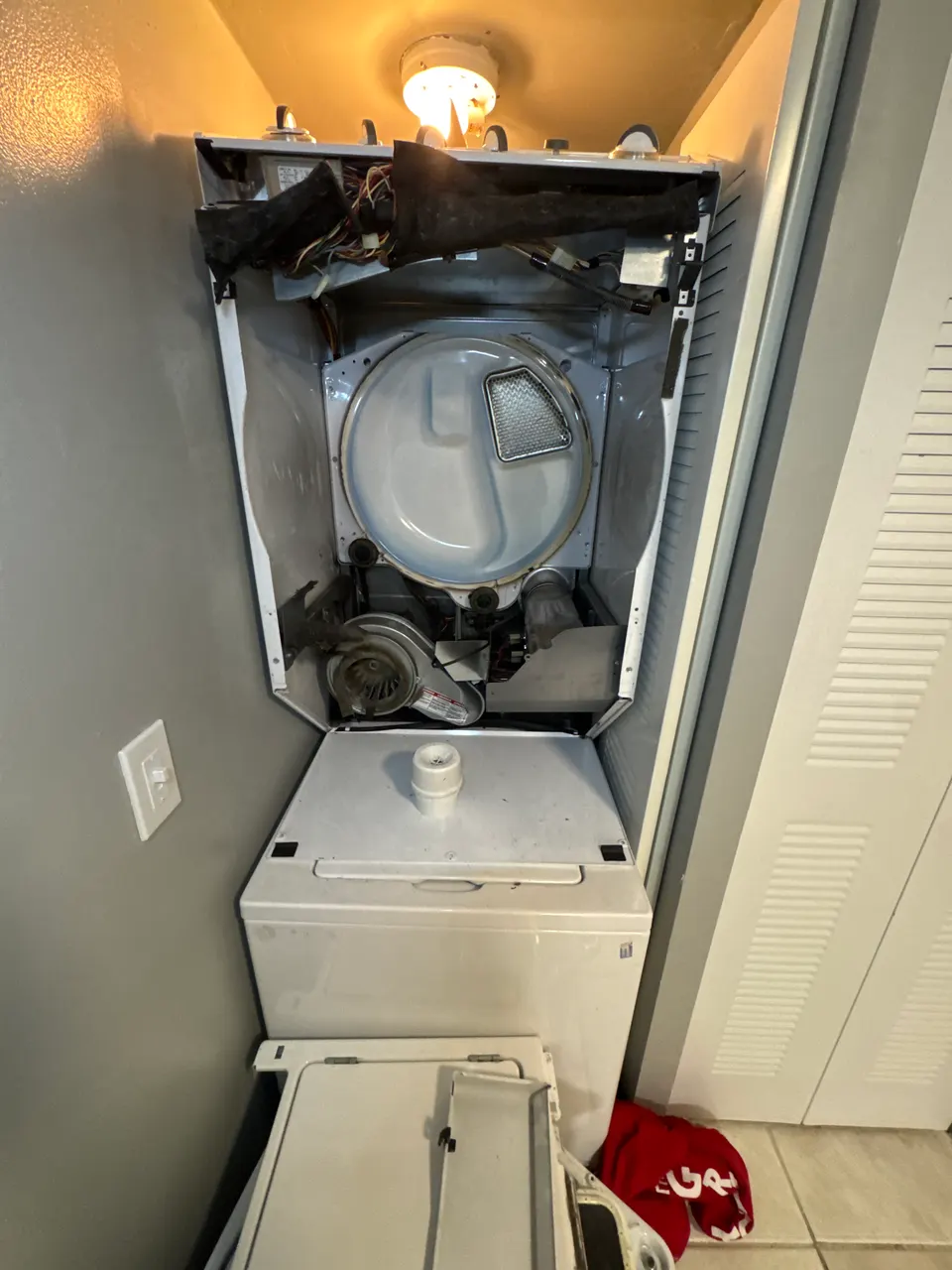 Dryer repair by an Express Xpert technician in South Florida